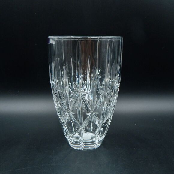 Marquis by Waterford Sparkle Vase Crystal Germany 9 Inch Star Pattern - Picture 2 of 9